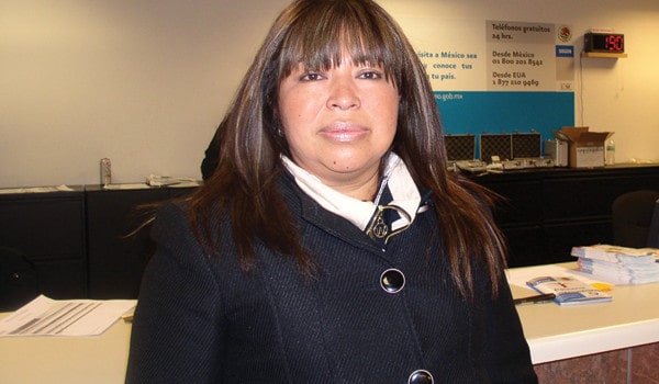 Sofía Alderete Flores, supervisora de aduanas de la Administración Federal de Aduanas de México