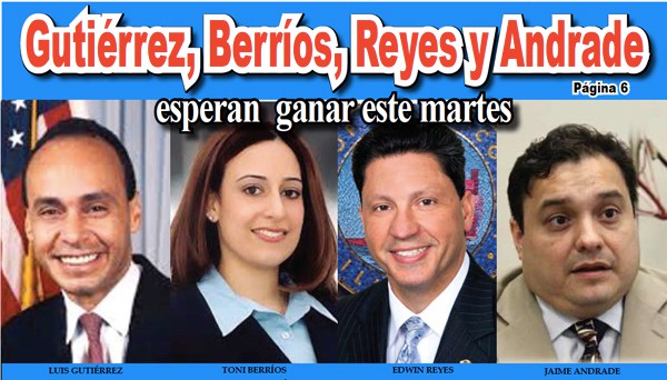 Gutiérrez, Berríos, Reyes y Andrade esperan ganar este martes